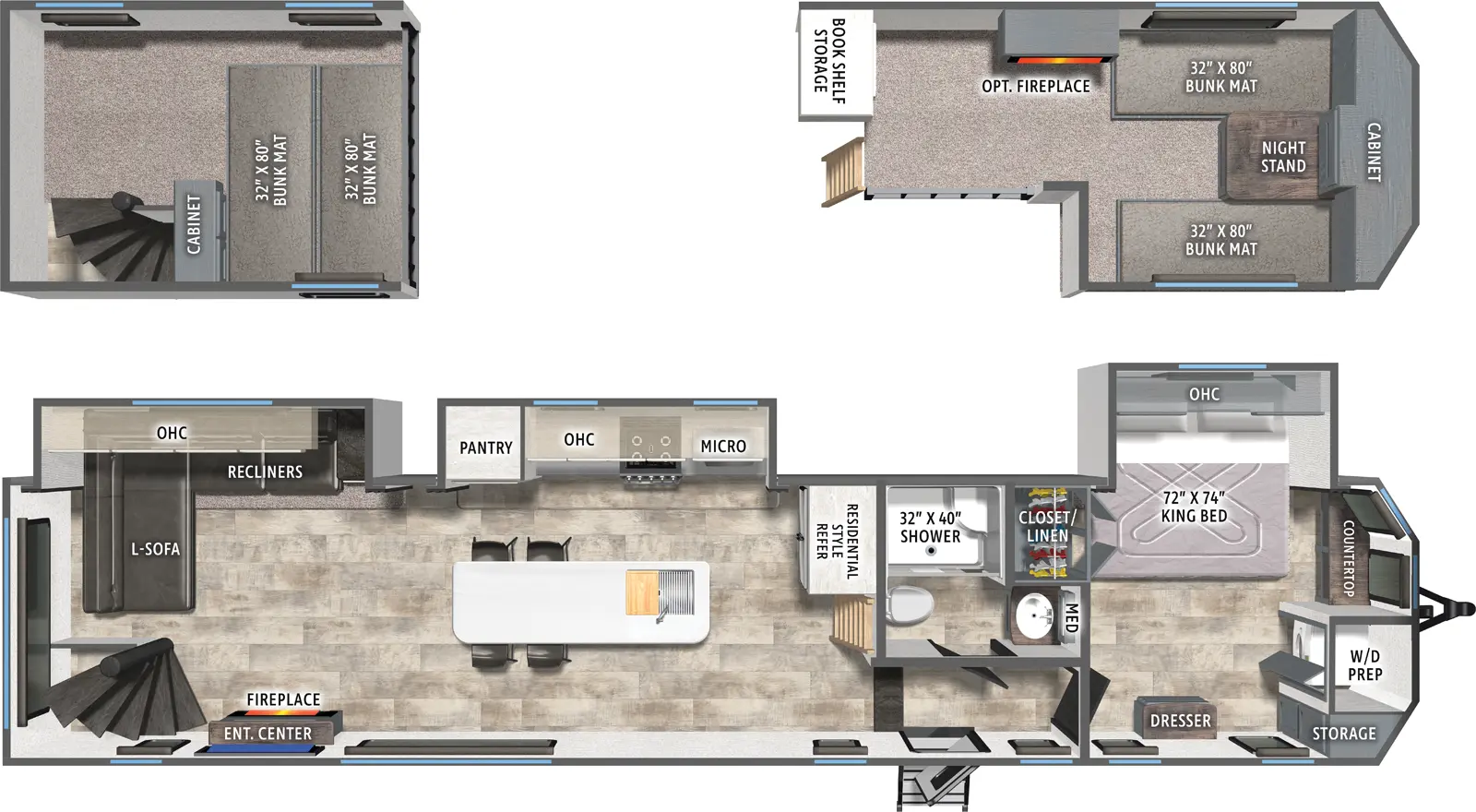 Puma Vista 423LFT Floorplan